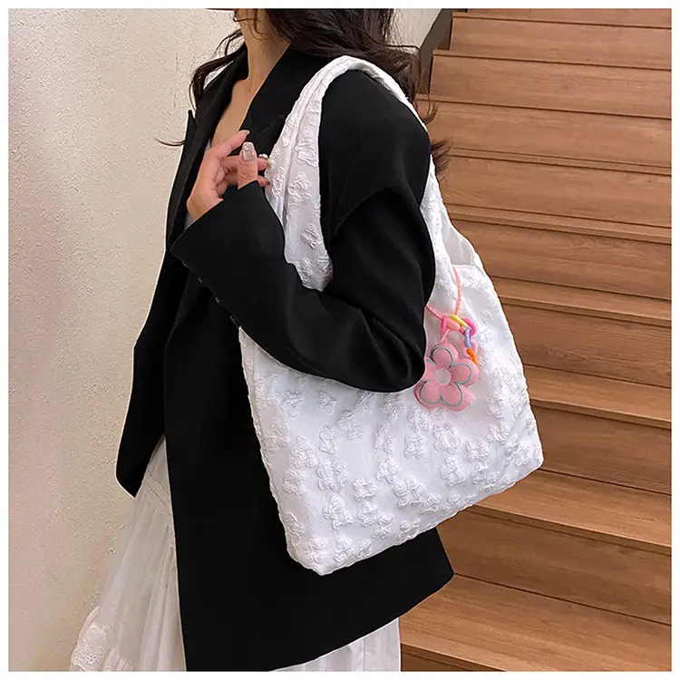 Pink Floral Shoulder Bag for Women Summer Carry — feature 18