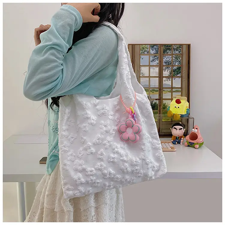 Pink Floral Shoulder Bag for Women Summer Carry — feature 7