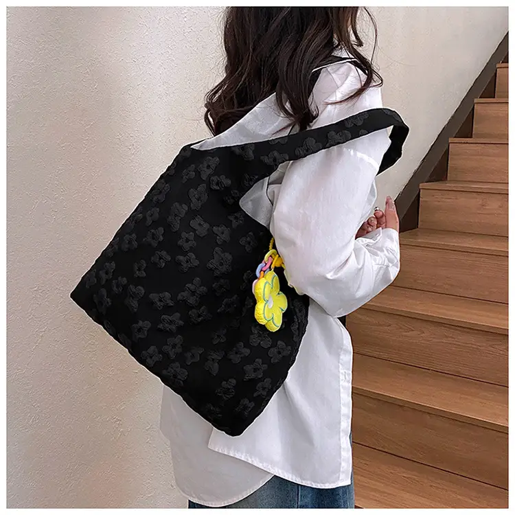 Pink Floral Shoulder Bag for Women Summer Carry — feature 9