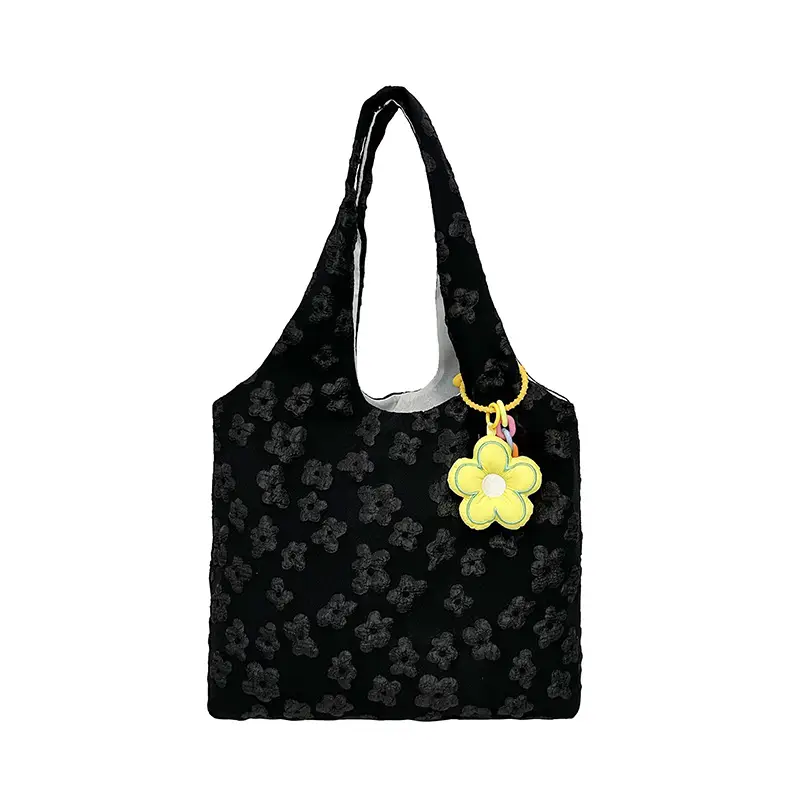 Pink Floral Shoulder Bag for Women Summer Carry - Image 6