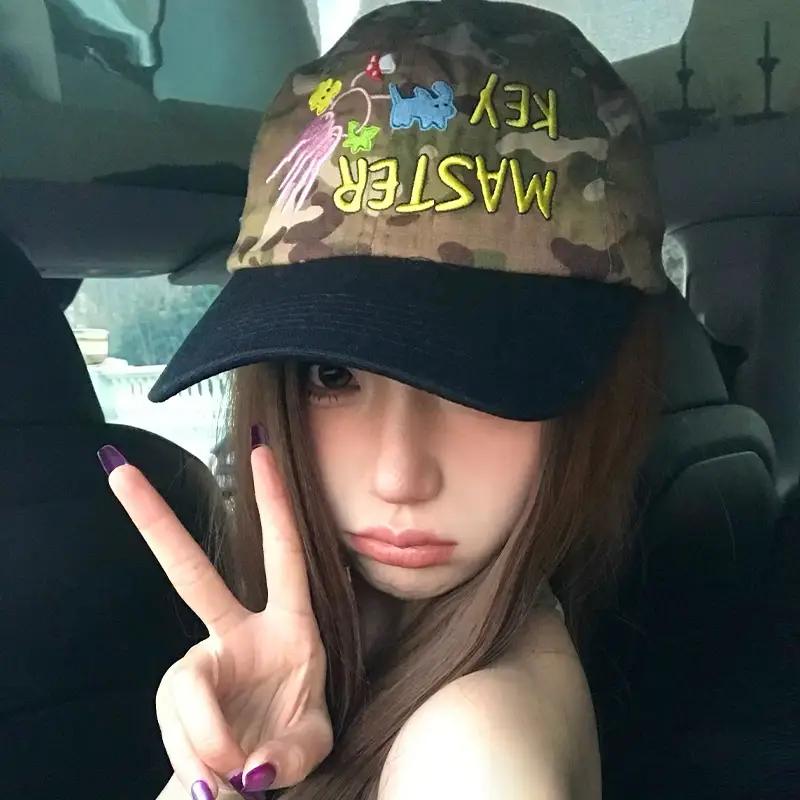 Women Camouflage Baseball Cap Wide Brim Duck Cap 2025 - Image 2