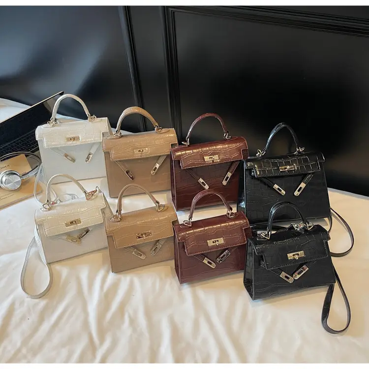 Black Croc Leather Handbag Set for Women 2025 — feature 16