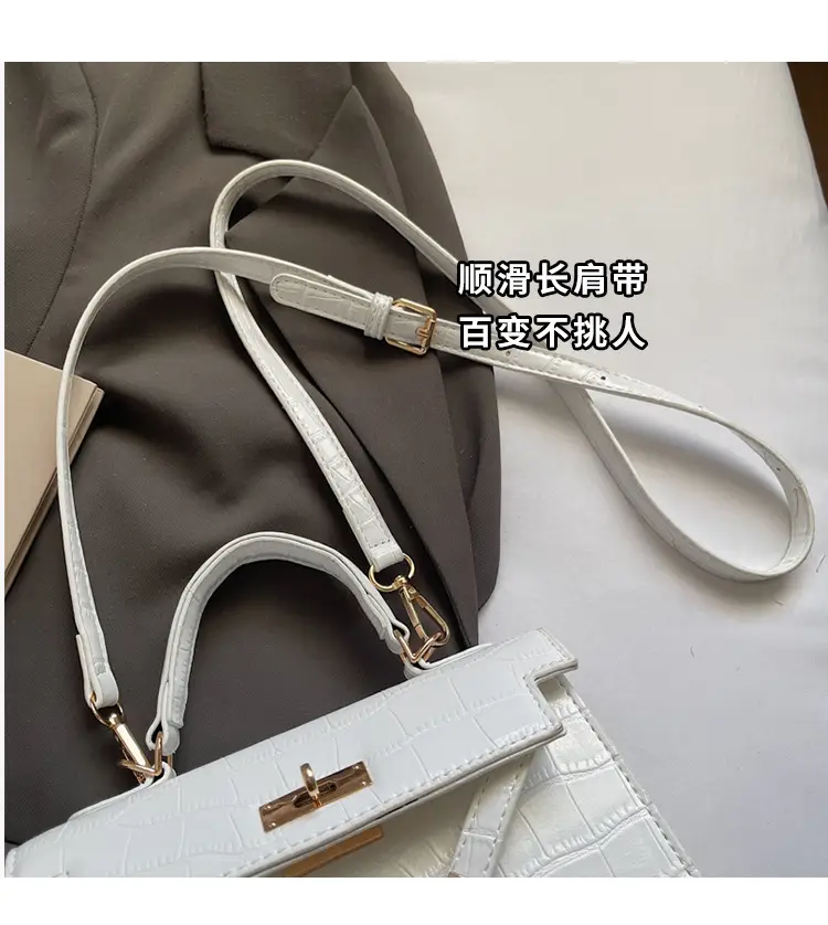 Black Croc Leather Handbag Set for Women 2025 — feature 4