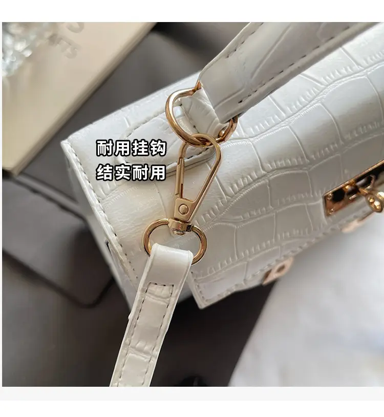 Black Croc Leather Handbag Set for Women 2025 — feature 6
