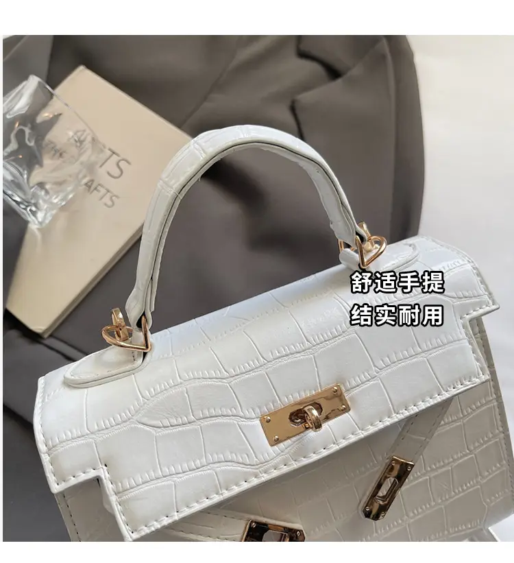 Black Croc Leather Handbag Set for Women 2025 — feature 7