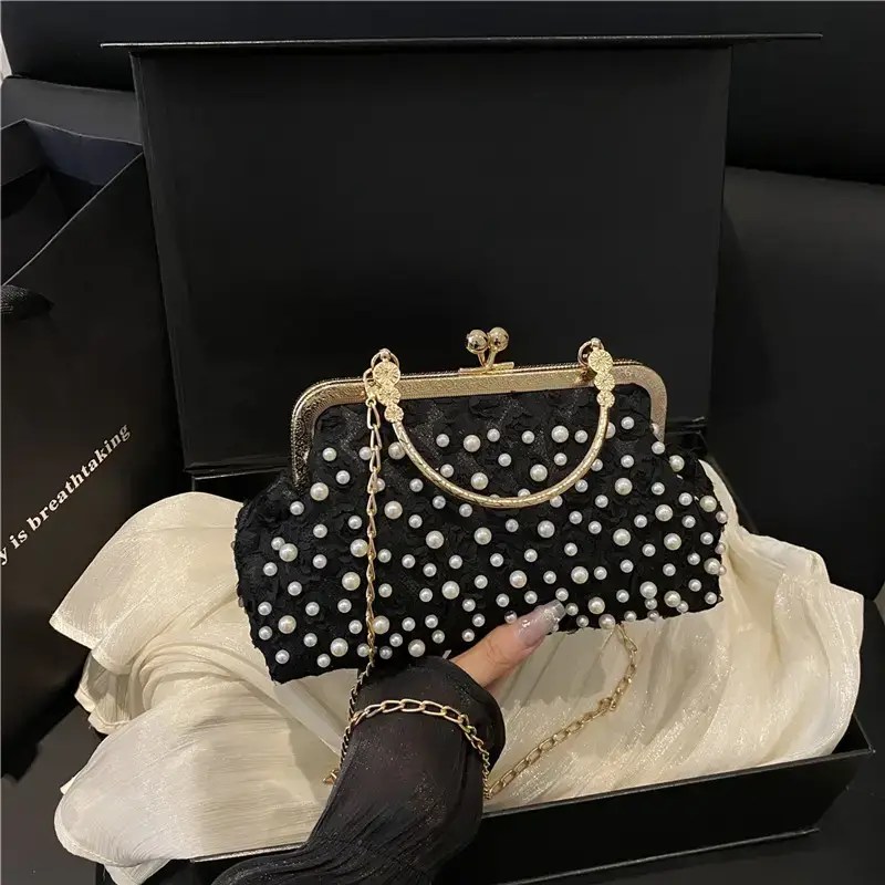 Korean Style Crossbody Pearl Bag for Women - Image 6