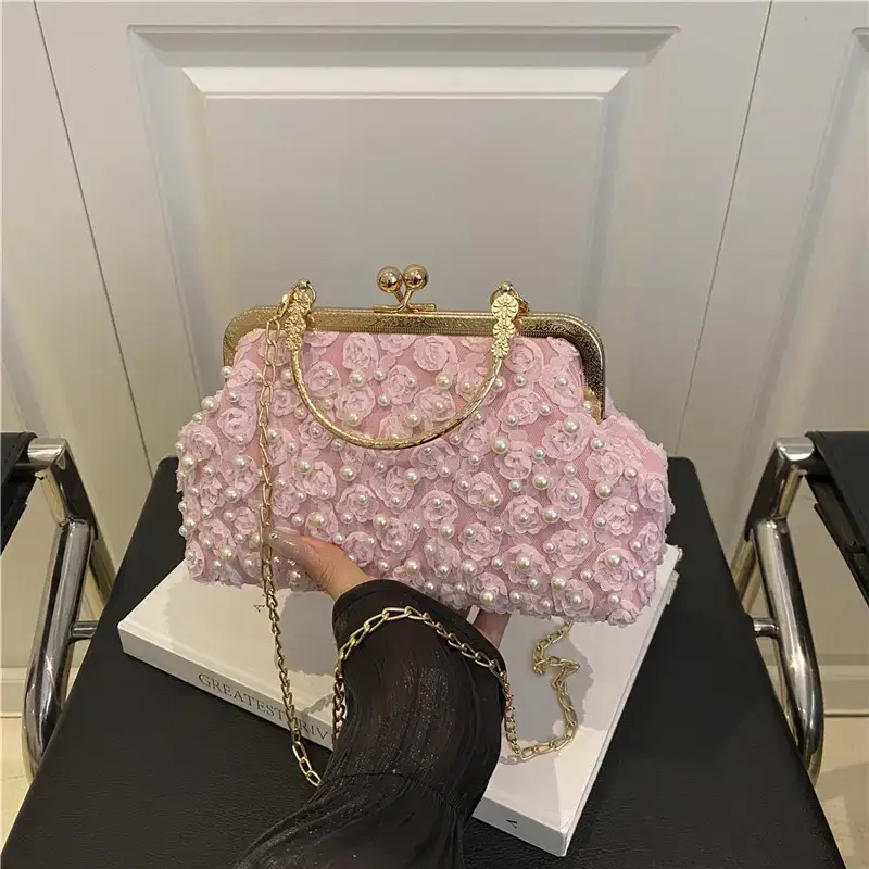 Korean Style Crossbody Pearl Bag for Women - Image 7