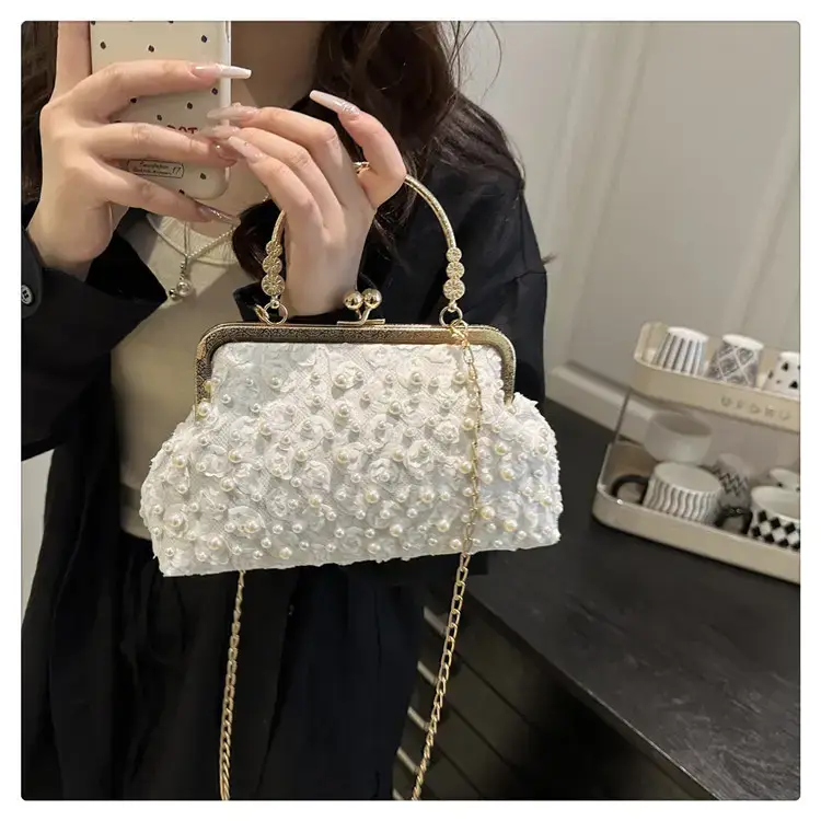 Korean Style Crossbody Pearl Bag for Women — feature 12