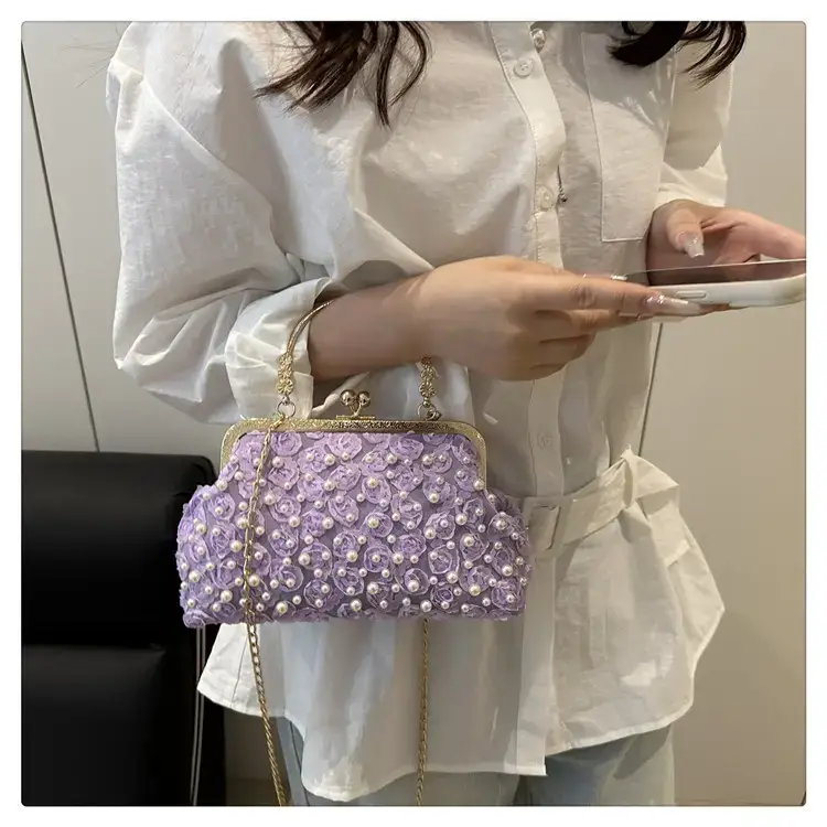 Korean Style Crossbody Pearl Bag for Women — feature 14