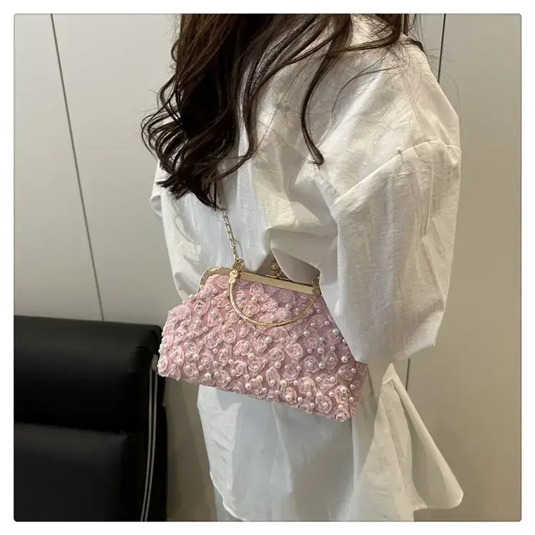 Korean Style Crossbody Pearl Bag for Women — feature 19
