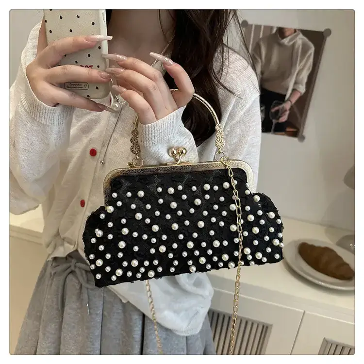 Korean Style Crossbody Pearl Bag for Women — feature 20