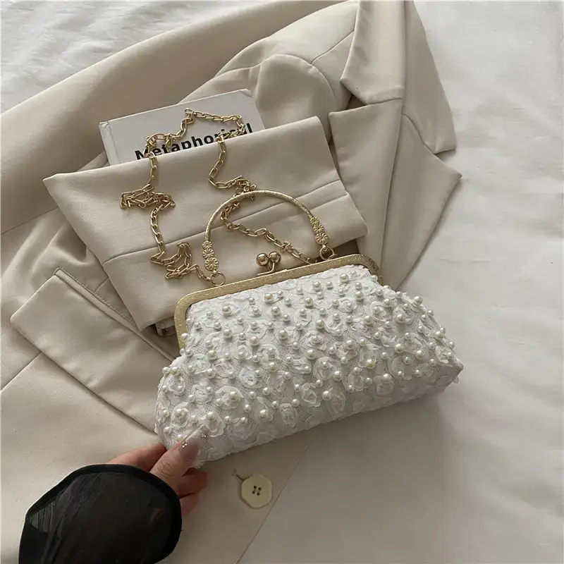 Korean Style Crossbody Pearl Bag for Women - Image 2