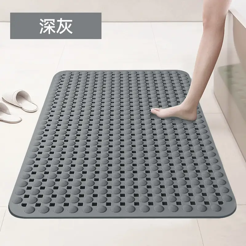 Anti-Slip Waterproof Toilet Mat Pvc Green - Image 2