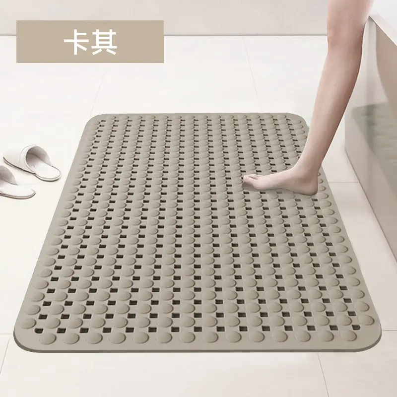 Anti-Slip Waterproof Toilet Mat Pvc Green - Image 5