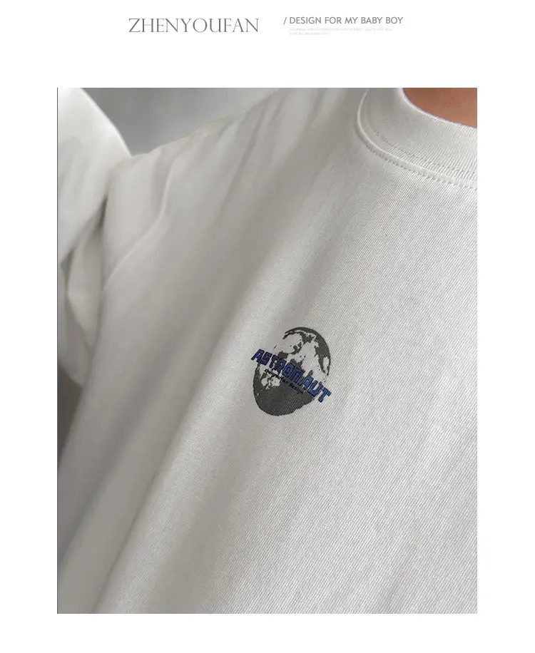 Boy's Pure Cotton Long Sleeve T-Shirt White Plaid Pants — feature 22
