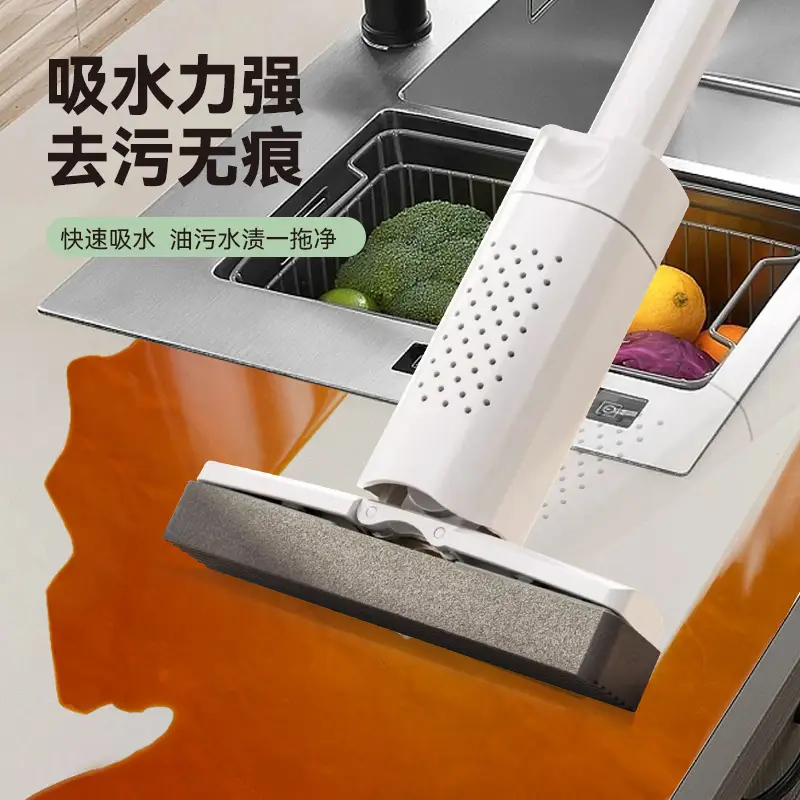 Mini Mop, Hand-Washable, Desktop, Handheld, Lazy, Portable, Foldableing Sponge, Absorbent, Bathroom, Toilet, Kitchen - Image 6
