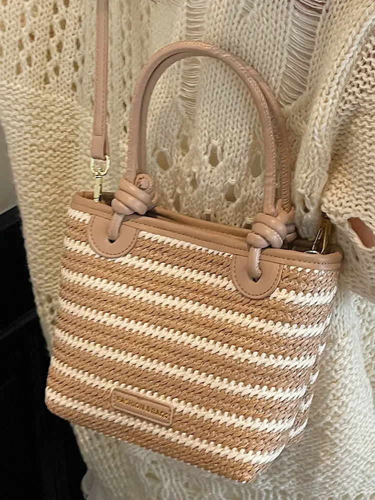 Women Woven Straw Shoulder Bag 2025 New Summer - Image 7