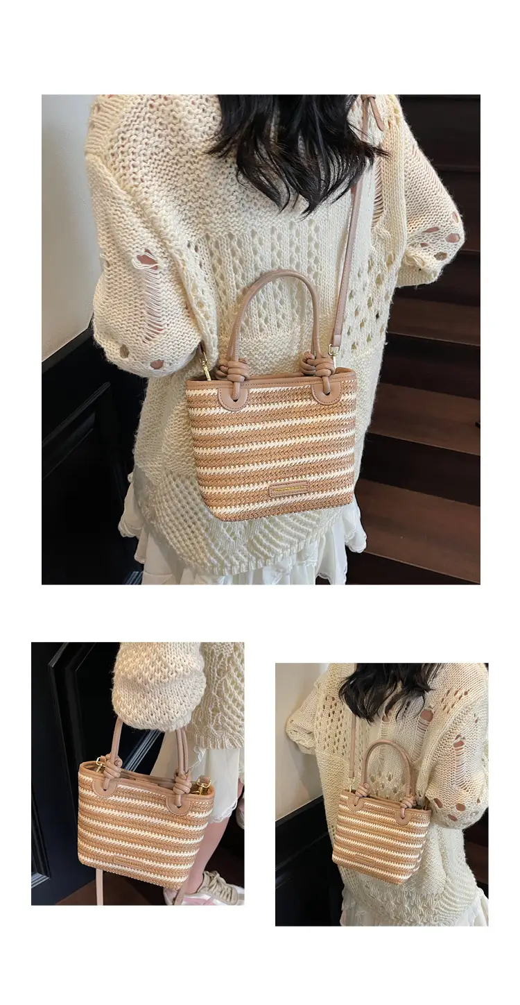 Women Woven Straw Shoulder Bag 2025 New Summer — feature 11