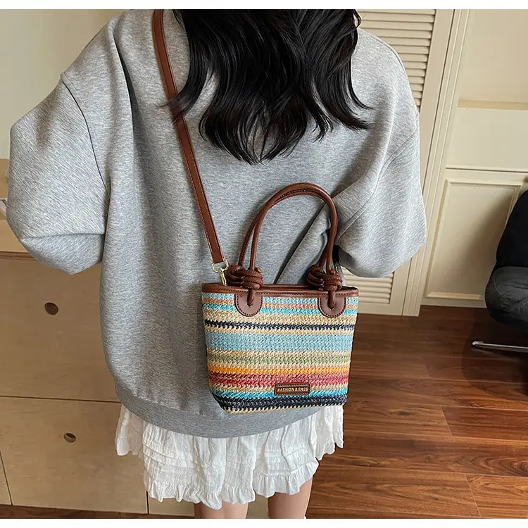 Women Woven Straw Shoulder Bag 2025 New Summer — feature 16
