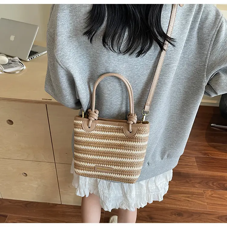 Women Woven Straw Shoulder Bag 2025 New Summer — feature 18