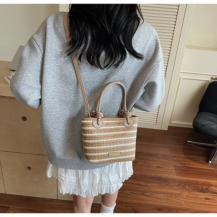 Women Woven Straw Shoulder Bag 2025 New Summer — feature 19