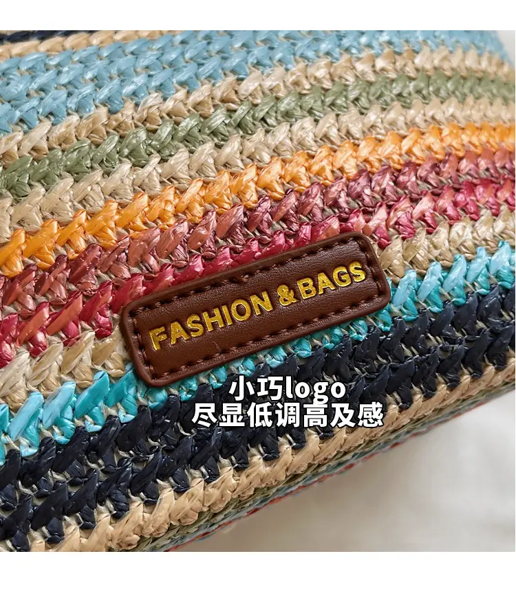 Women Woven Straw Shoulder Bag 2025 New Summer — feature 5
