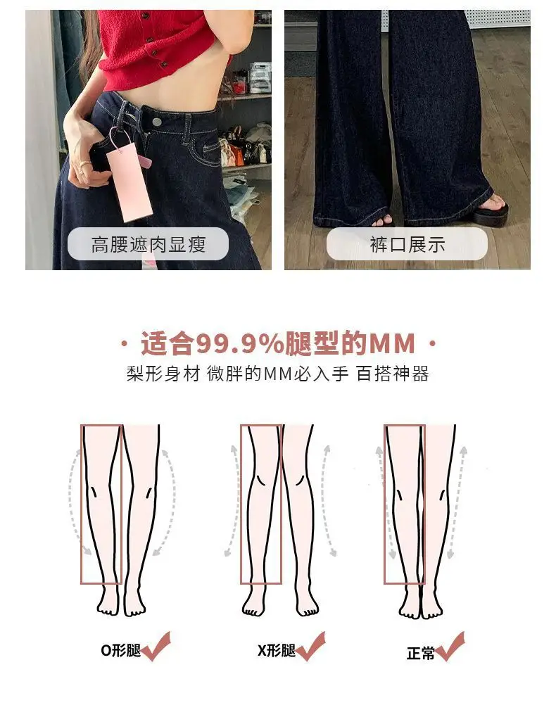 Petite High-Waist Jeans Dark Blue 2025 Women — feature 6