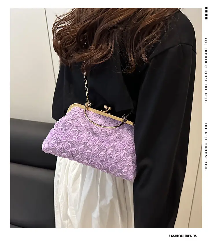 Black Pearl Chain Shoulder Bag for Women — feature 1