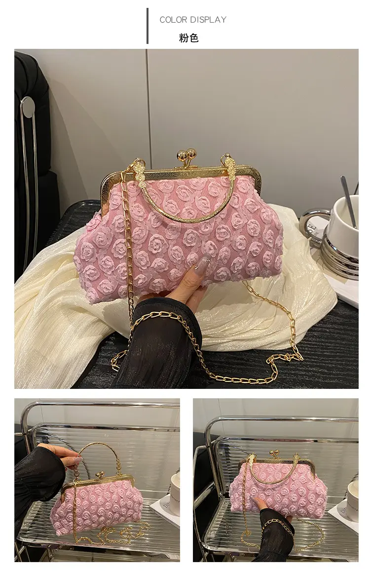 Black Pearl Chain Shoulder Bag for Women — feature 15