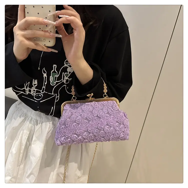 Black Pearl Chain Shoulder Bag for Women — feature 22