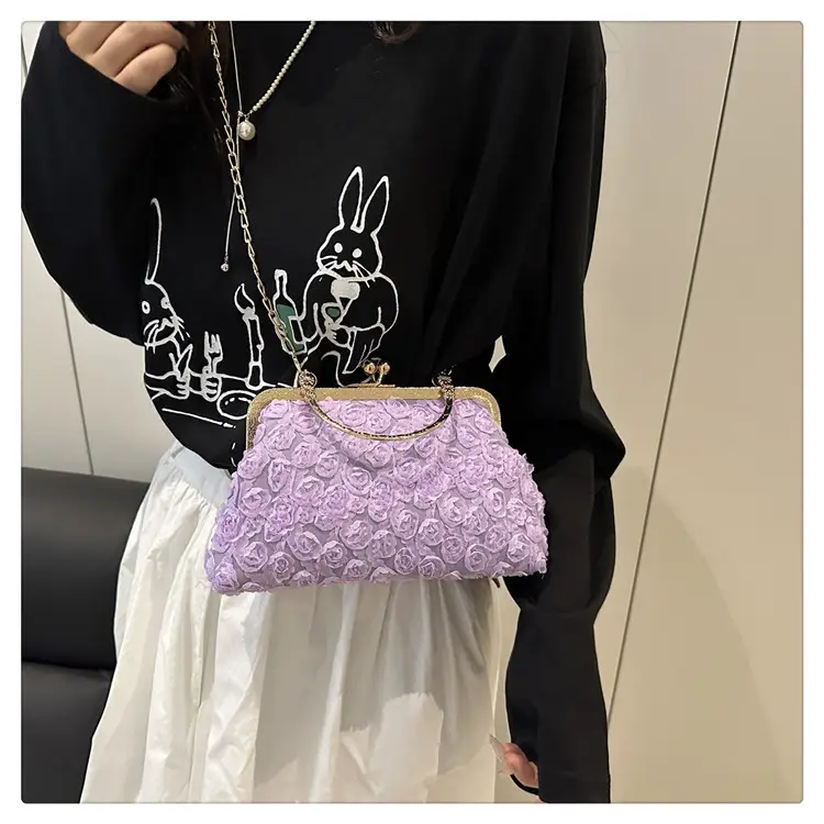 Black Pearl Chain Shoulder Bag for Women — feature 23