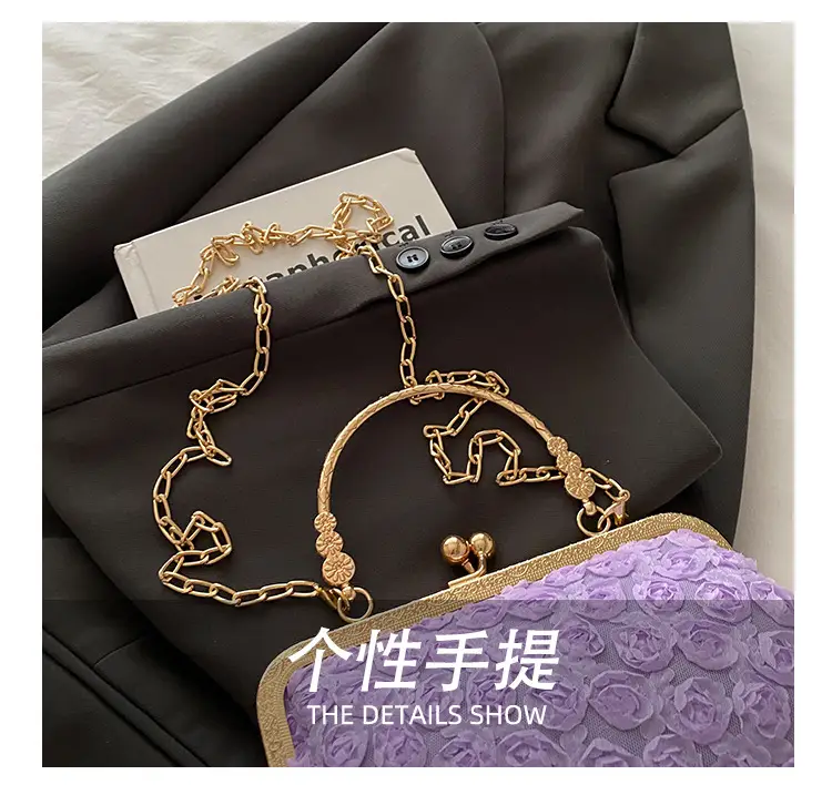 Black Pearl Chain Shoulder Bag for Women — feature 6