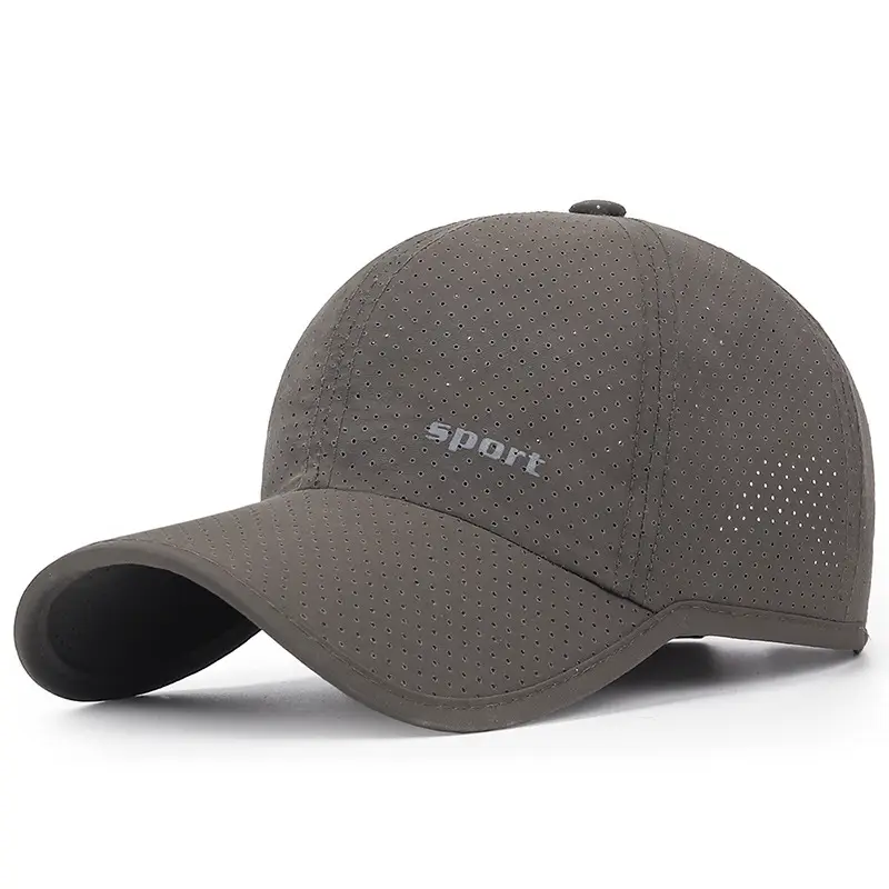 Men's Grey Mesh Sun Hat with "Sport" Logo — feature 15