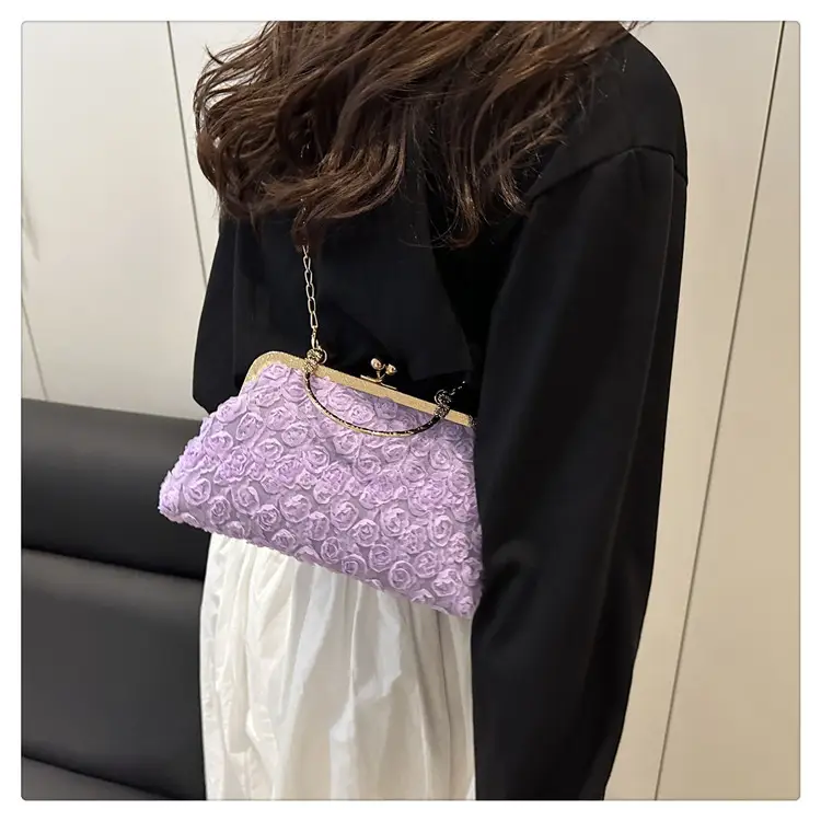 Pink Pearl Embroidered Crossbody Bag for Women — feature 18