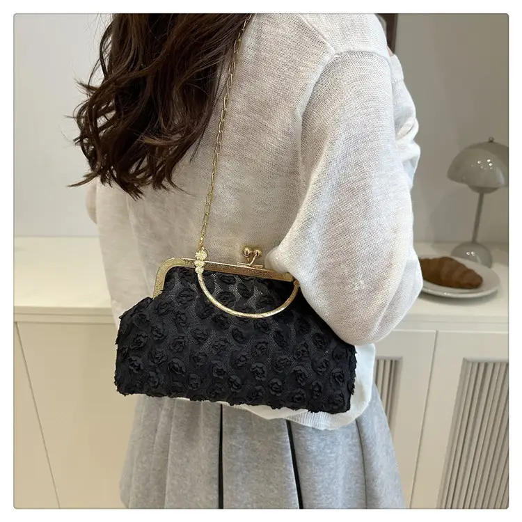 Pink Pearl Embroidered Crossbody Bag for Women — feature 20