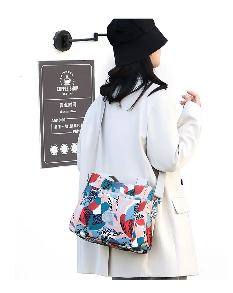 Printed Korean Style Tote Bag Large Capacity Lightweight Oxford Cloth — feature 17