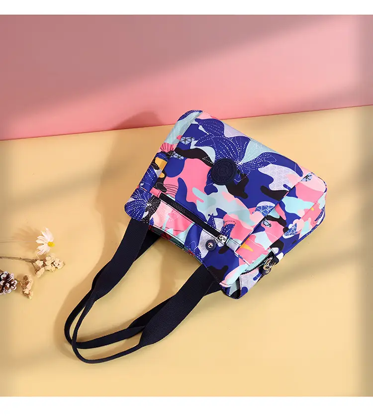 Printed Korean Style Tote Bag Large Capacity Lightweight Oxford Cloth — feature 8