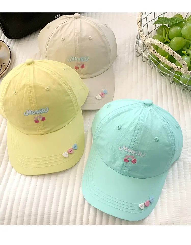 Sweet Cherry Embroidered Baseball Cap for Women — feature 11