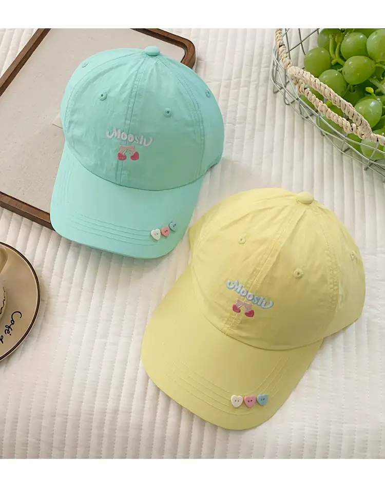 Sweet Cherry Embroidered Baseball Cap for Women — feature 12