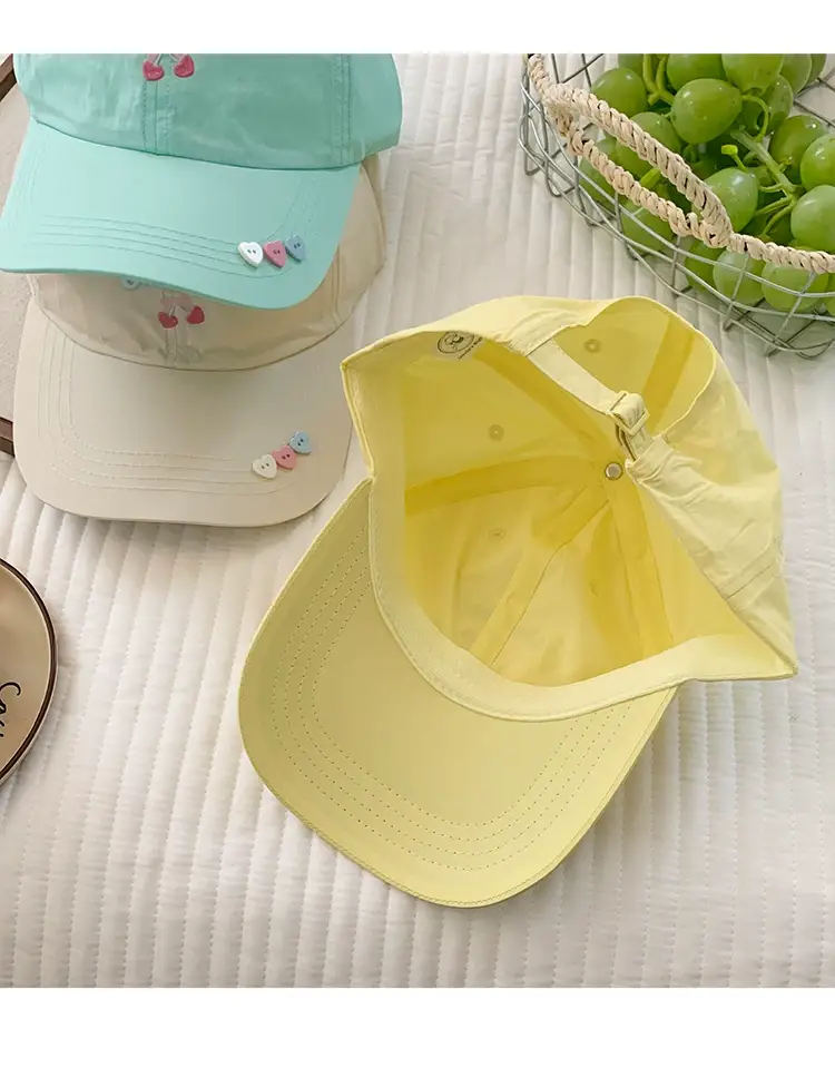 Sweet Cherry Embroidered Baseball Cap for Women — feature 13