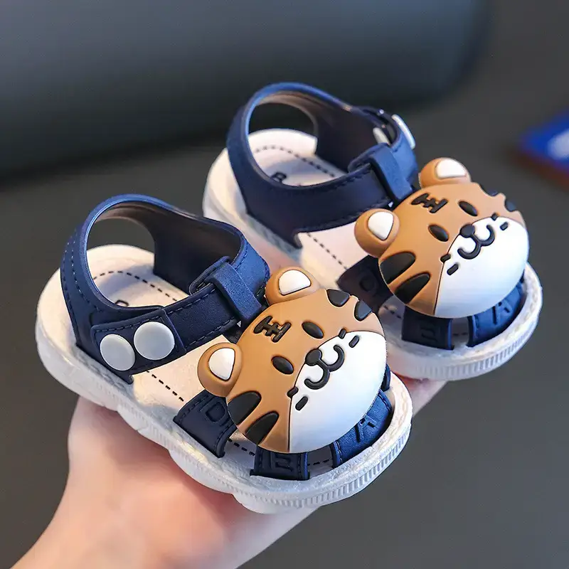 2025 Cartoon Baby Sandals 0-3Y Non-Slip Soft Sole