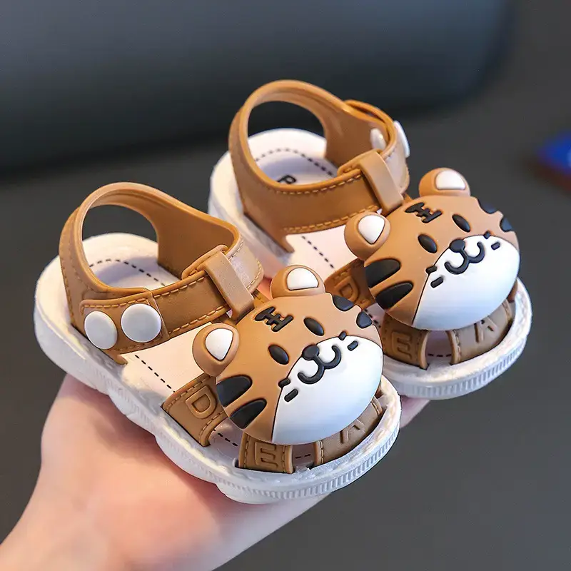 2025 Cartoon Baby Sandals 0-3Y Non-Slip Soft Sole