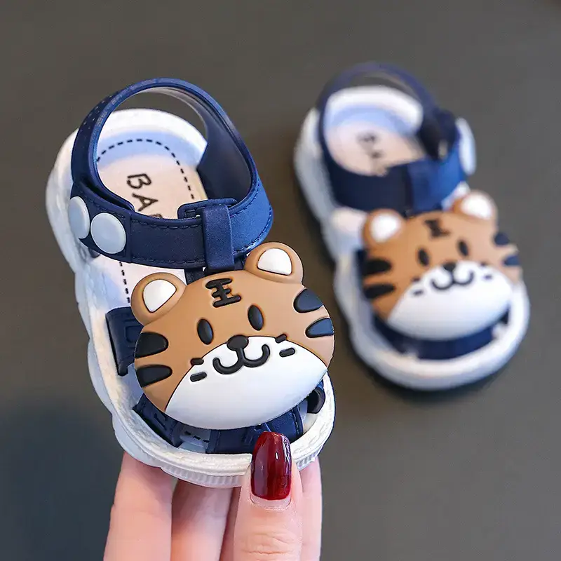 2025 Cartoon Baby Sandals 0-3Y Non-Slip Soft Sole