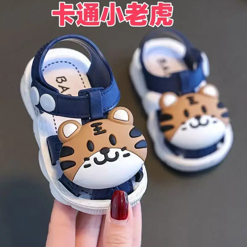 2025 Cartoon Baby Sandals 0-3Y Non-Slip Soft Sole
