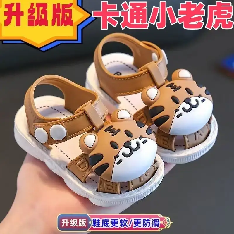 2025 Cartoon Baby Sandals 0-3Y Non-Slip Soft Sole