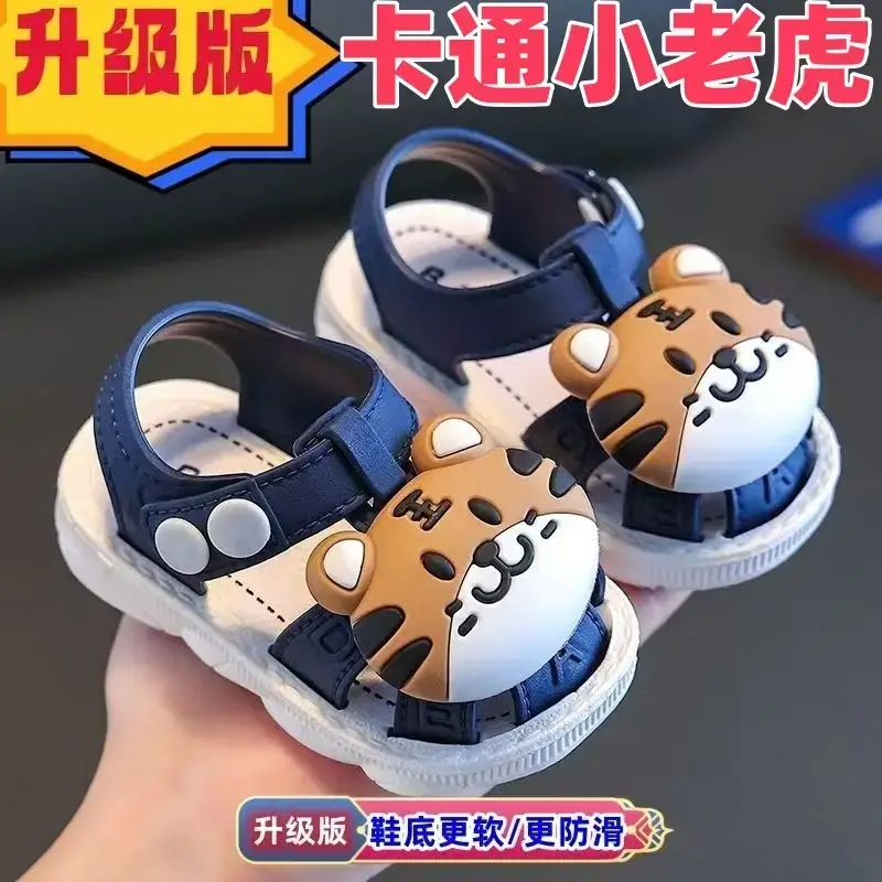 2025 Cartoon Baby Sandals 0-3Y Non-Slip Soft Sole