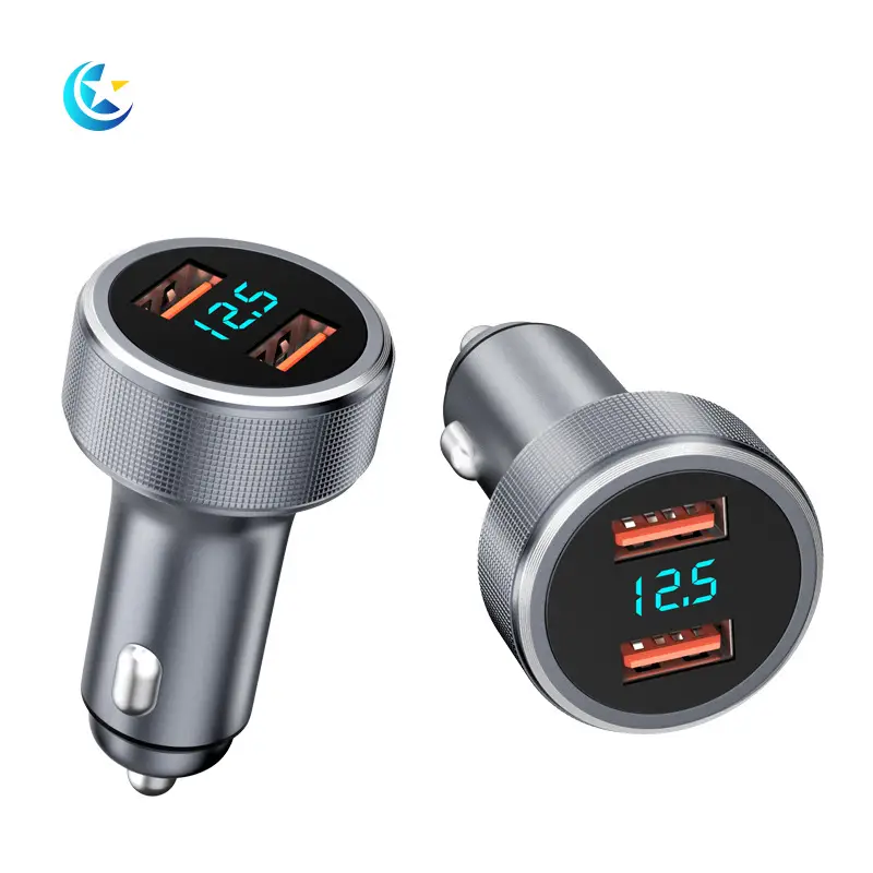 Digital Display Car Charger 36W Super Fast Charging - Image 2