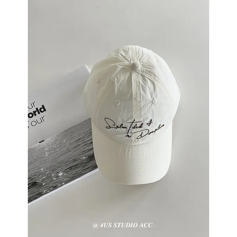Women Light Green Embroidered Baseball Cap Summer - Image 10