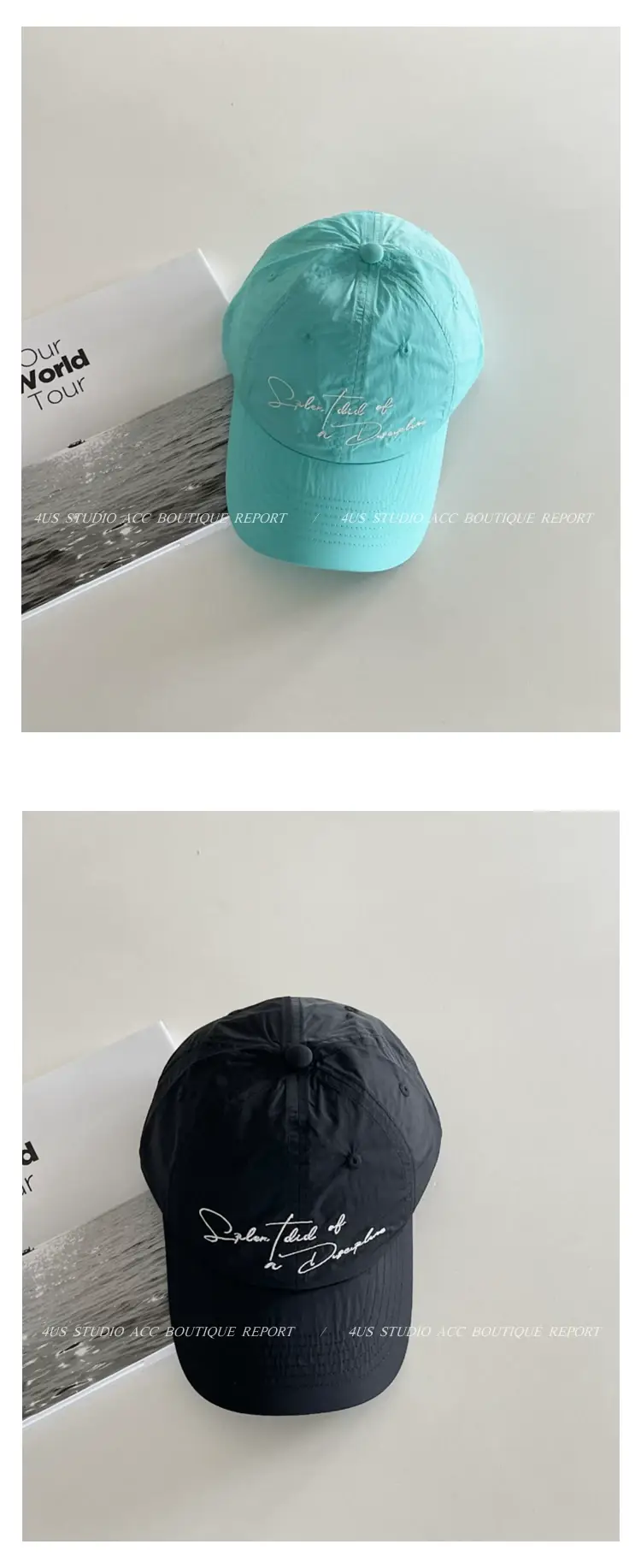 Women Light Green Embroidered Baseball Cap Summer — feature 6