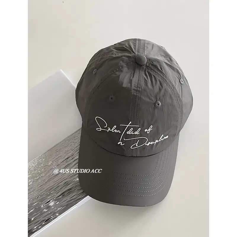 Women Light Green Embroidered Baseball Cap Summer - Image 5